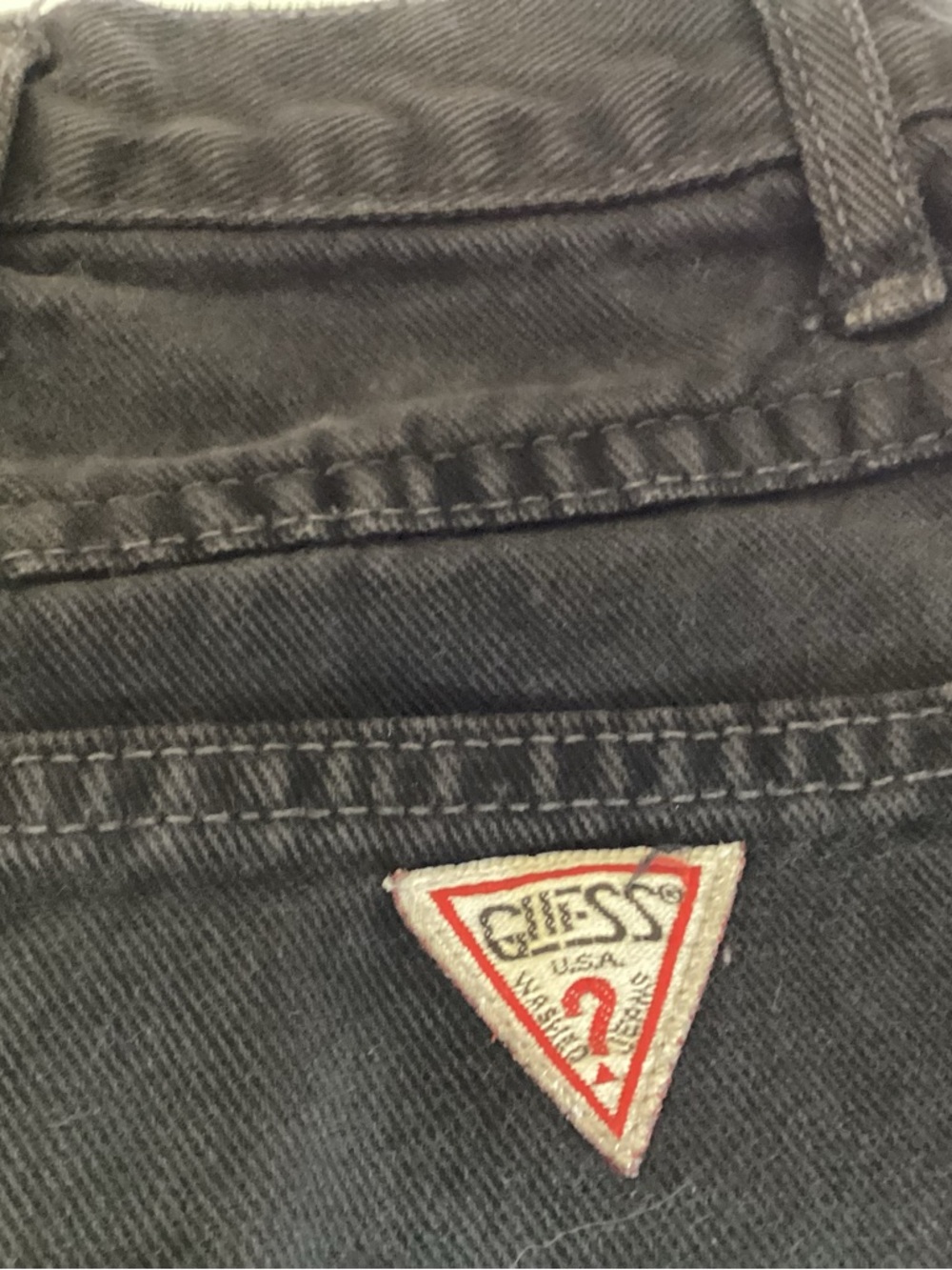 Vintage Guess by George Marciano Slim Straight Jeans in Black - Picture 3 of 6